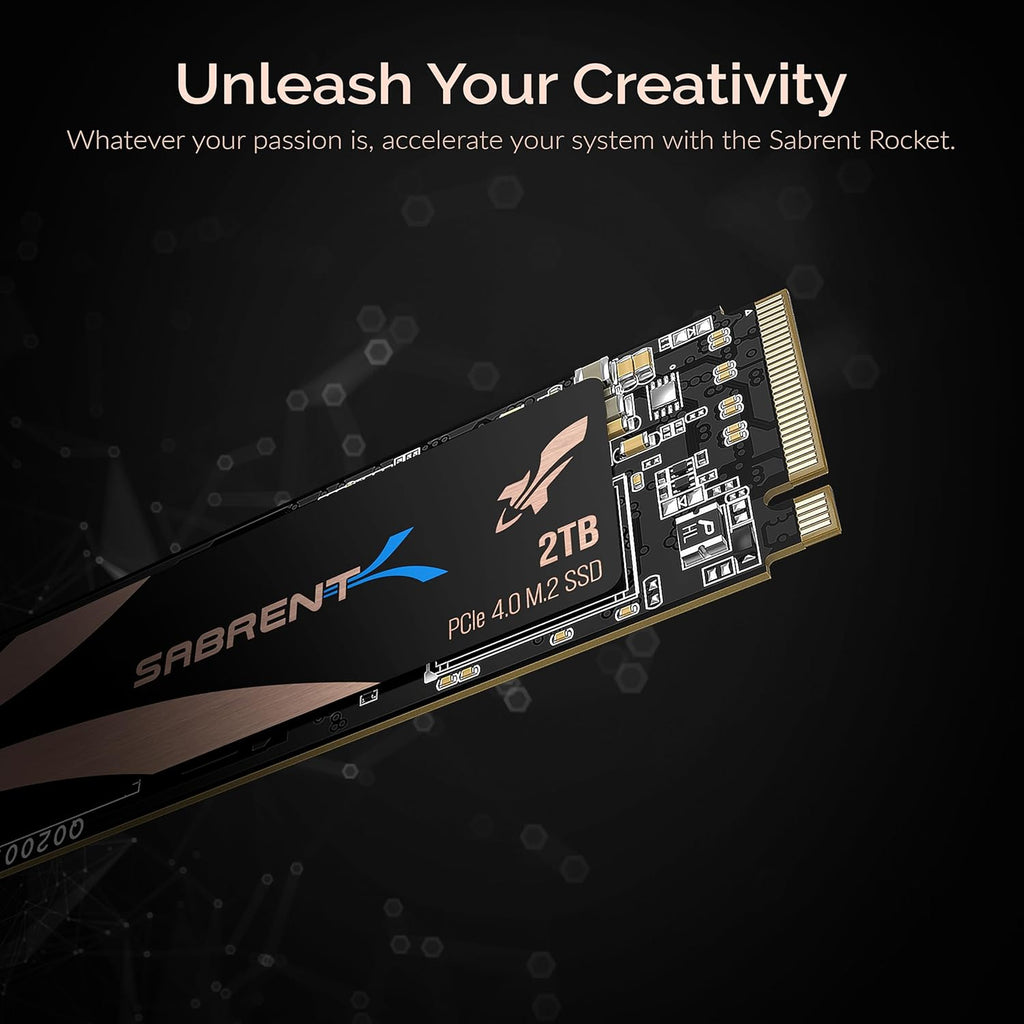 2TB Rocket Nvme Pcie 4.0 M.2 2280 Internal SSD Maximum Performance Solid State Drive (Latest Version) (Sb-Rocket-Nvme4-2Tb).
